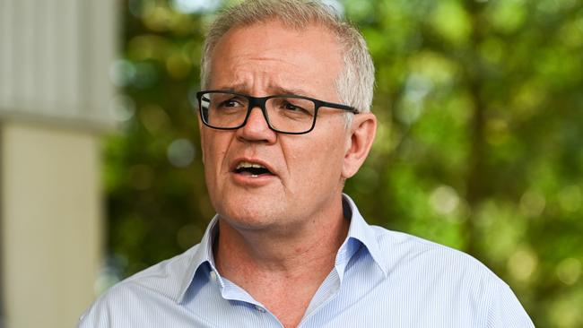 A member of his own party is suing Prime Minister Scott Morrison. Picture: Flavio Brancaleone