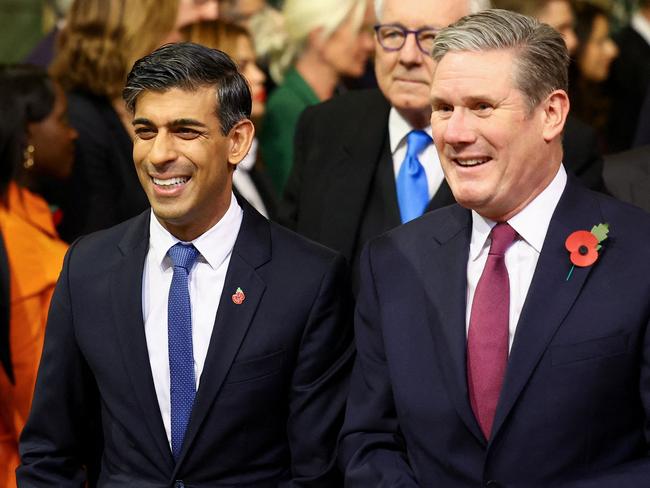 Prime Minister Rishi Sunak and Labour Party leader Keir Starmer. Picture: AFP