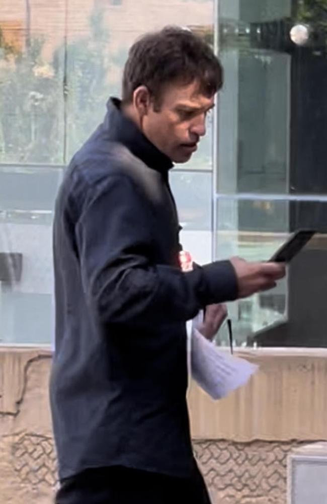 Truck driver Bradley David McQuillan, Raceview, outside the Ipswich Courthouse on October 13, 2022. Picture: Nicola McNamara