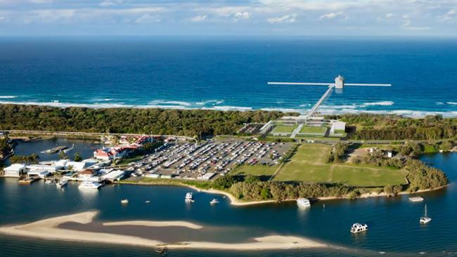 The Spit master plan - showing a potential cruise ship terminal.