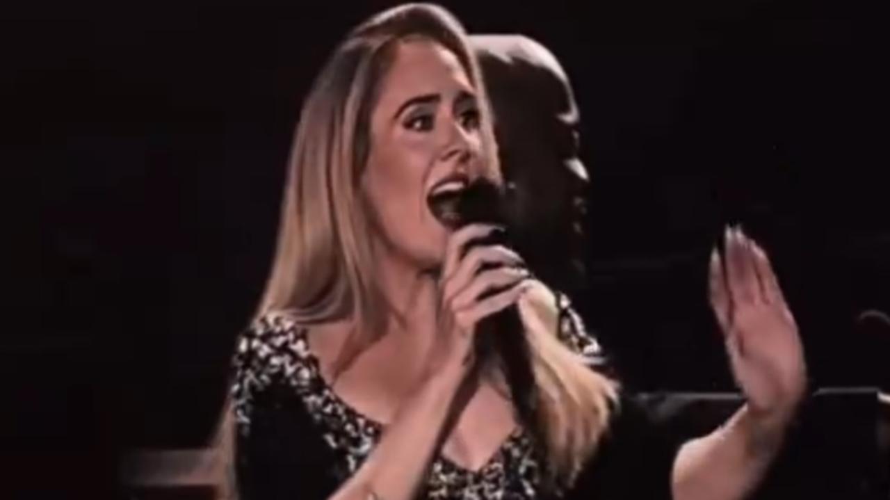 Adele stops concert to talk about Aussie Olympic hero