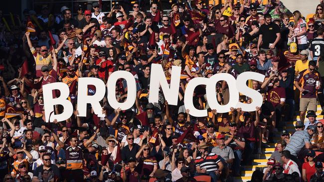 Broncos CEO Paul White said Brisbane’s 37,000 members would be offered tickets on a rotational basis from Saturday week’s derby against the Titans at Suncorp. (AAP Image/Dave Hunt)