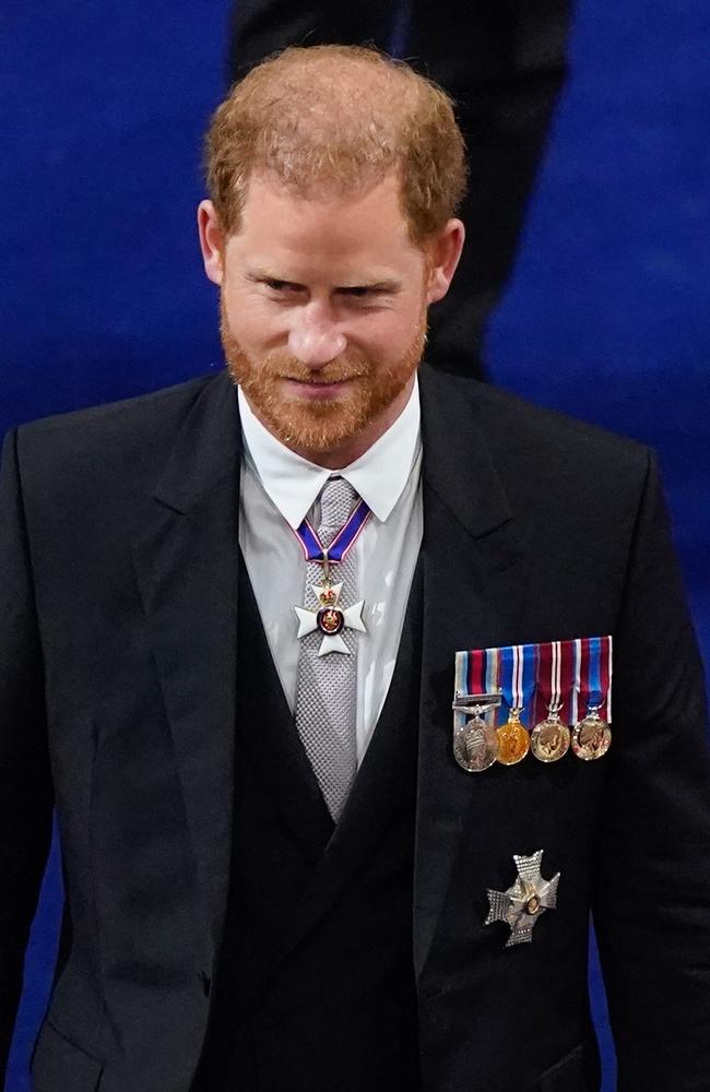 Prince Harry wore a custom made Dior suit to the coronation. Picture: Getty Images