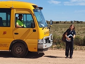 Last stop: Dad chooses farm or future as school bus cut