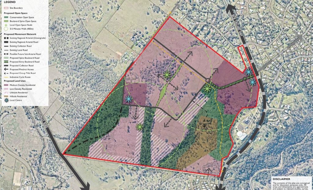 NEW SUBURB: Local developers are planning a 1000-lot suburb north of Toowoomba, which is expected to house up to 5000 people over 15 years. Picture: Contributed