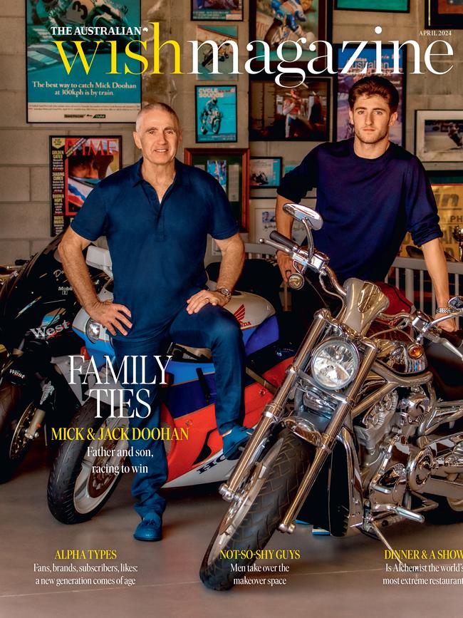 Wish Magazine Cover for April 2024. Mick and Jack Doohan. Photo: Adrian Mesko