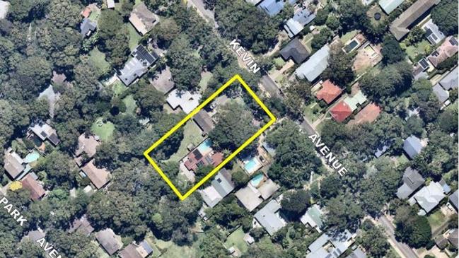 The location of the proposed seniors' living which locals say will cause more traffic problems on Kevin Ave. Picture: Supplied