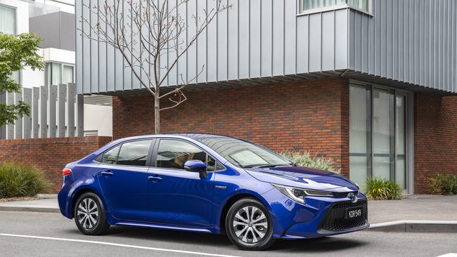 2020 Toyota Corolla SX Hybrid sedan.