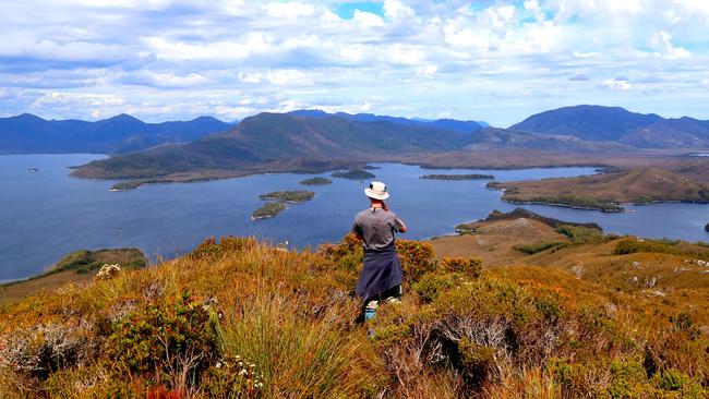 Remote waterways and wilderness of Bathurst Harbour and Port Davey.