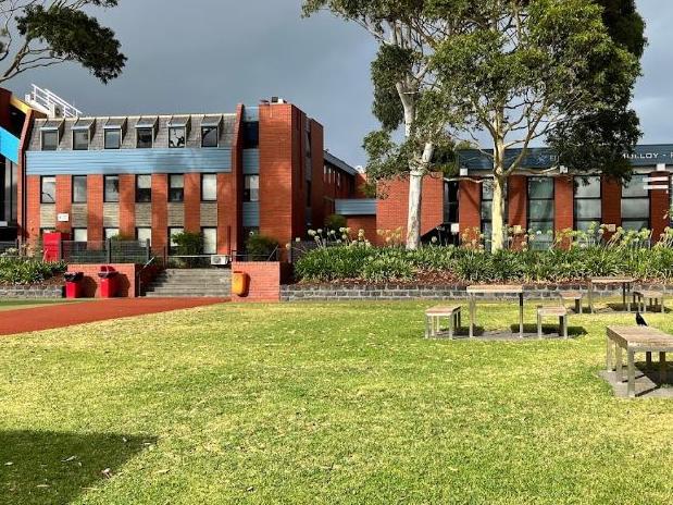 St Bede’s College’s Mentone campus was forced into lockdown on Wednesday morning. Picture: Supplied