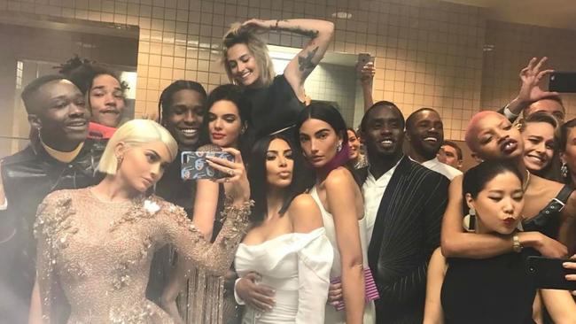 Diddy appears in Kylie Jenner’s now-famous Met Gala bathroom selfie in 2017.
