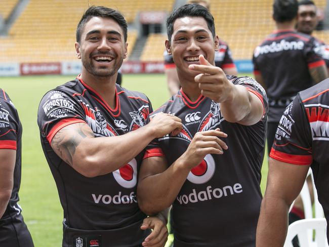 All eyes will be on Shaun Johnson’s comeback and new boy Roger Tuivasa-Sheck. Picture: Ra Pomare