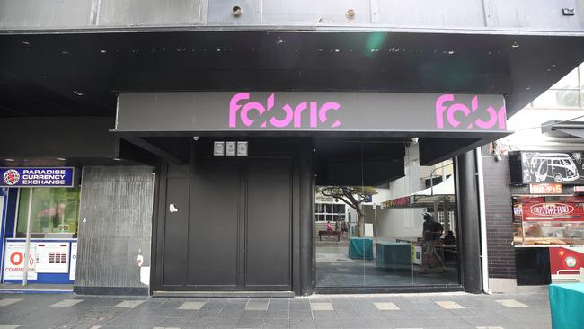 Outside of Fabric, the new nightclub in Surfers Paradise. Picture: Glenn Hampson