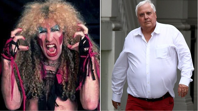 Dee Snider of Twisted Sister and Clive Palmer.