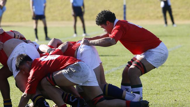 Sam Niulala at the back of the scrum.