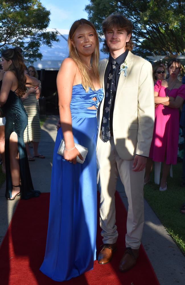 Sam Mills and Regan Liston at the Caloundra State High School formal 2024.