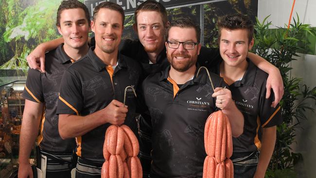 The team from Christian's Premium Meats. Pictures: Simon Bullard