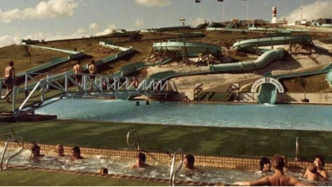 Wild Waters slides at Shailer Park where the Hyperdome is today. PHOTO: Lost Logan