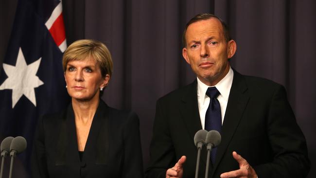 Foreign Affairs Minister Julie Bishop and PM Tony Abbott were quick to respond to the executions of Andrew Chan and Myuran Sukumaran. Picture: Kym Smith