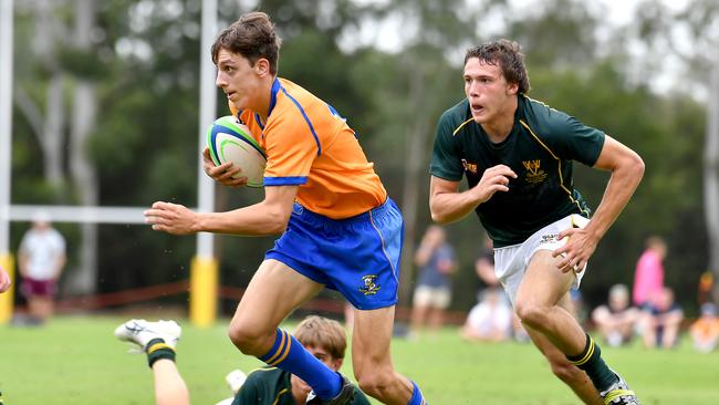 Marist College Ashgrove player Jude Knapp . Picture, John Gass