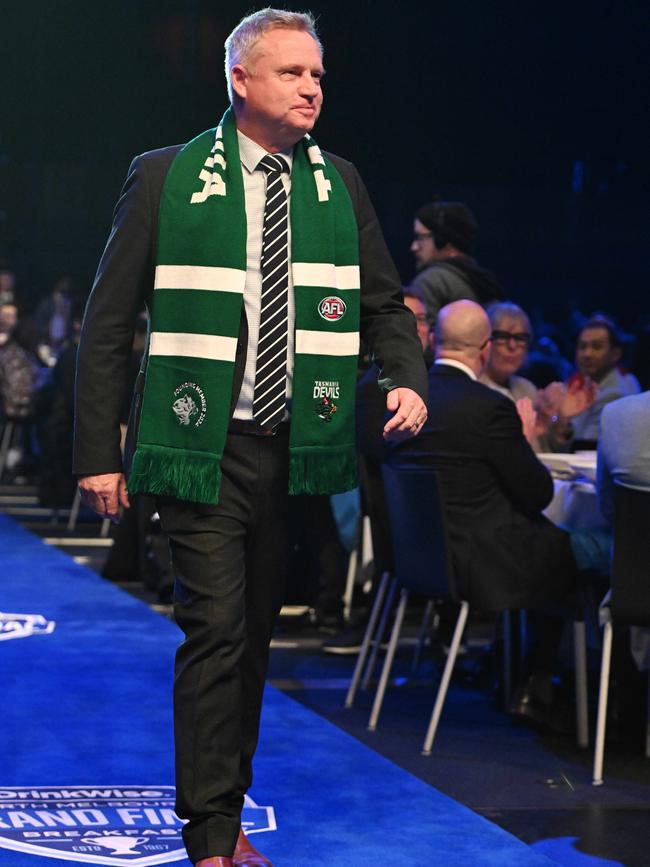 North Melbourne Grand Final Breakfast. Tasmanian Premier Jeremy Rockliff. Picture: Josie Hayden