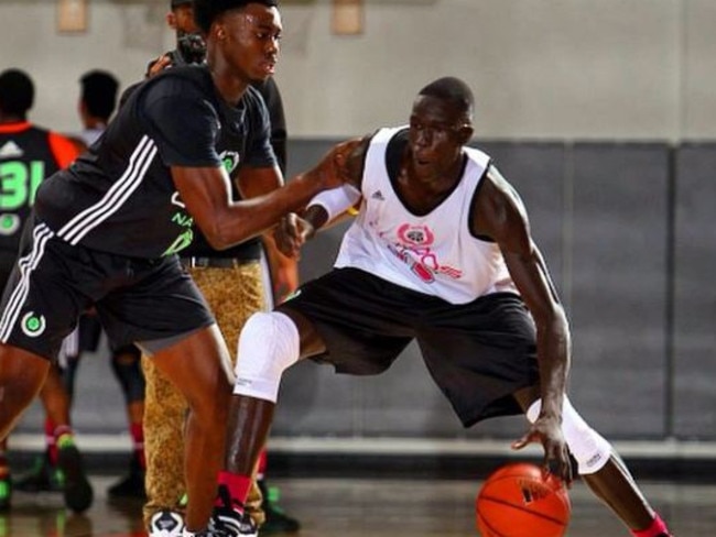 Thon Maker has bulked up considerably in the past year.