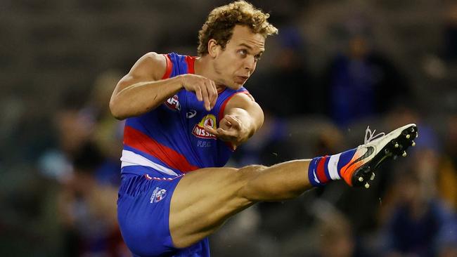 Western Bulldogs’ Mitch Wallis has great leadership qualities and could help in the development of the young Kangas.