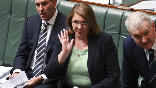 Federal Transport Minister Catherine King during question time at Parliament House in Canberra on Wednesday. Picture: NCA NewsWire / Martin Ollman