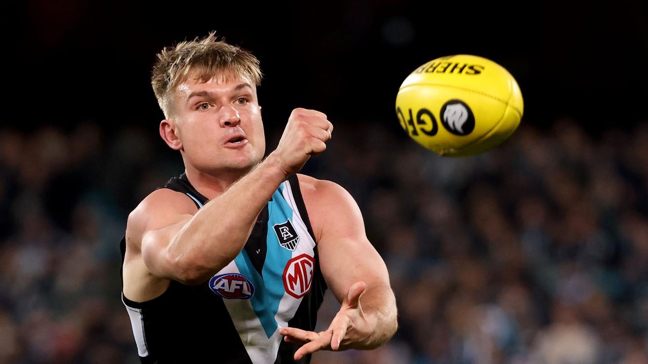 Ollie Wines is one of Port Adelaide’s key players that they rely heavily on. Picture: James Elsby/AFL Photos via Getty Images