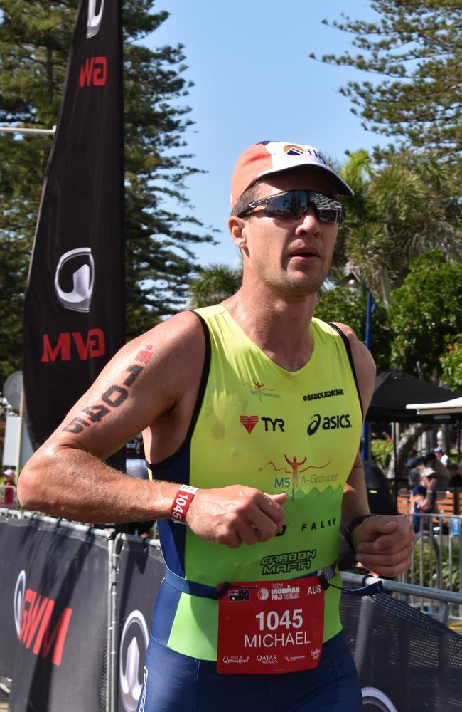 Athletes at the Sunshine Coast Ironman 70.3 2023.