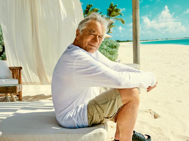 EMBARGO FOR WISH MAGAZINE. 07 MARCH 2025. Robert De Niro, 81, on building a $2,500-a-night hotel in paradise and becoming a dad for the seventh time. Photo must Credit: Guerin Blask / The Sunday Times / News Licensing