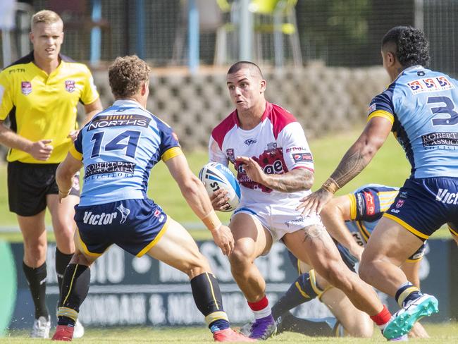 Jayden Nikorima playing in the Intrust Super Cup. Picture: AAP Image/Richard Walker