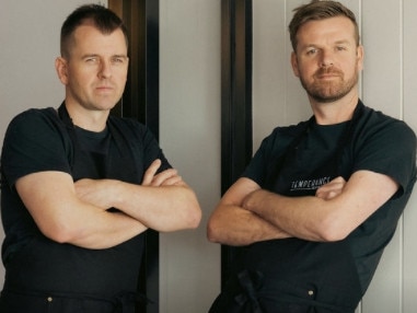 Anthony Cresp and Hugh Hazelwood, chefs at Temperance restaurant, Hotel Renmark