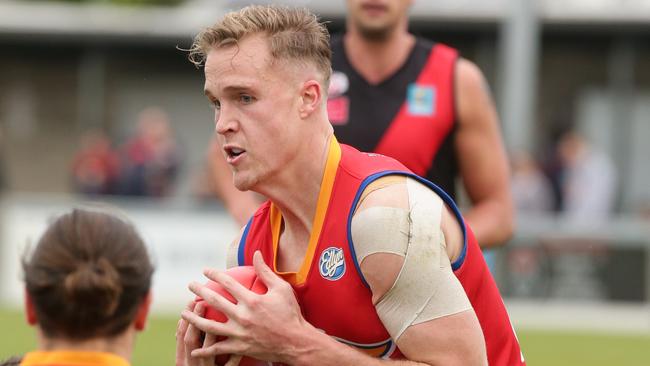 Chris Prowse played a big role in Maribyrnong Park’s upset win. Picture: Andrew Tauber