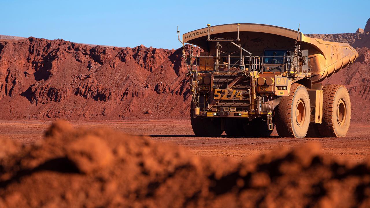 BHP shares have been sold down amid iron ore price pressure. Picture: BHP