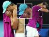 Rafael Nadal breaks down after match point. Photo: Twitter.