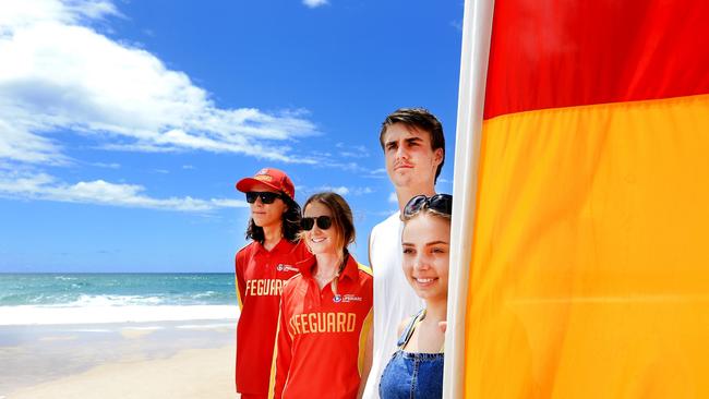 Two people on their first date almost drowned at Dreamtime Beach at Fingal last week before lifeguards managed to rescue them from the surf.