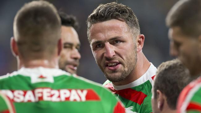 Sam Burgess’ absence will hit the Rabbitohs hard. Image: AAP Image/Craig Golding