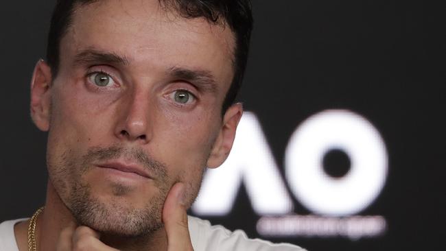 Roberto Bautista Agut compared Melbourne’s hard quarantine to prison. Picture: AAP