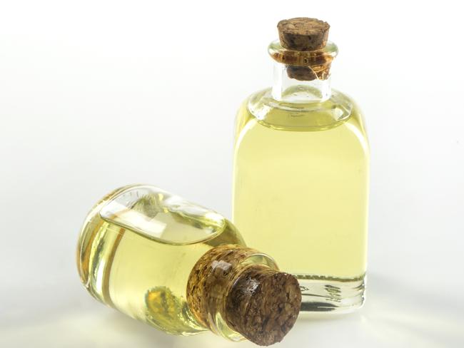 Olive Oil Bottles on White Background