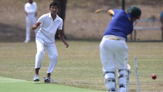 All the action from the Campbelltown junior cricket Grand Finals at the Raby Sports Complex, Raby, NSW, Australia, 18th February 2018. Under 15s Cobbitty Narellan Vs Magpies and Under 14s Westerners Vs Bradbury. (AAP IMAGE / Robert Pozo).