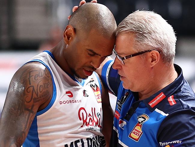 Rathan-Mayes has built a close relationship with United coach Dean Vickerman. Picture: Getty Images