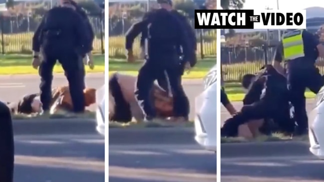 Shocking video shows police stomping man's head during arrest