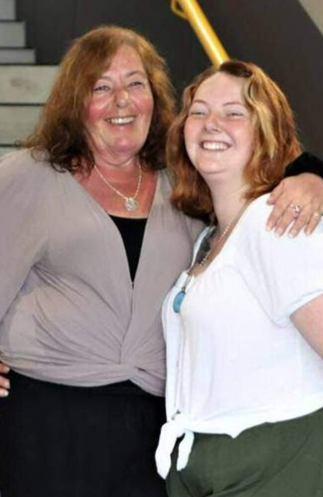 Rachel Astill and her daughter Michalie are studying at the University of the Sunshine Coast's Gympie campus together.