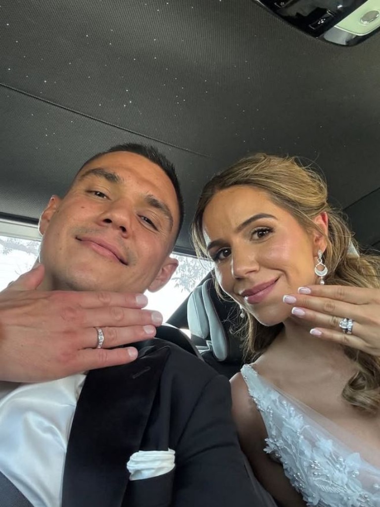 Tim Tszyu and partner Alexandra tied the knot. Picture: Instagram