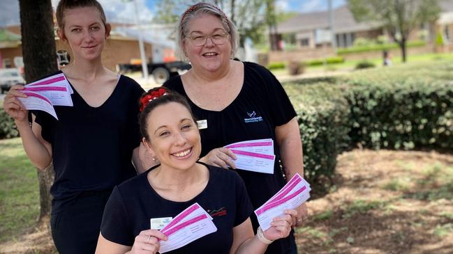 Deanne Britton, Kimberley Pickette and Rose Watton from Warrambungle Community Care