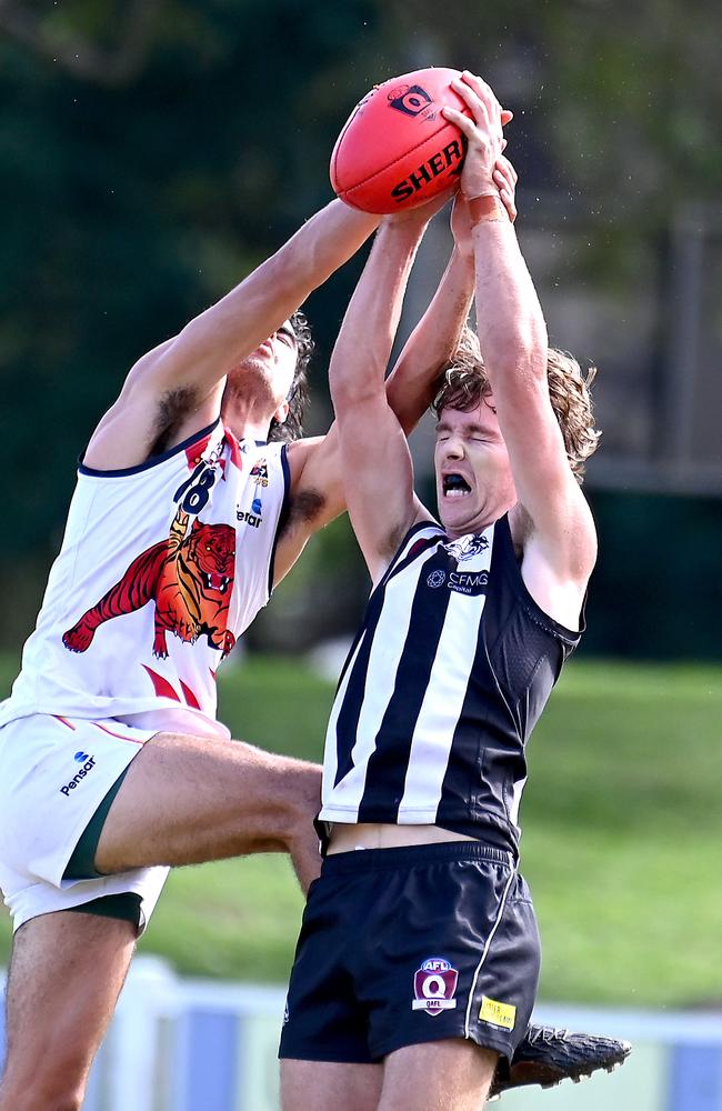 Sherwood v Noosa QAFL colts, Australian football. Saturday May 11, 2024. Picture, John Gass