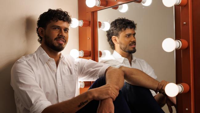 Actor Brendan Xavier backstage. Picture: David Swift