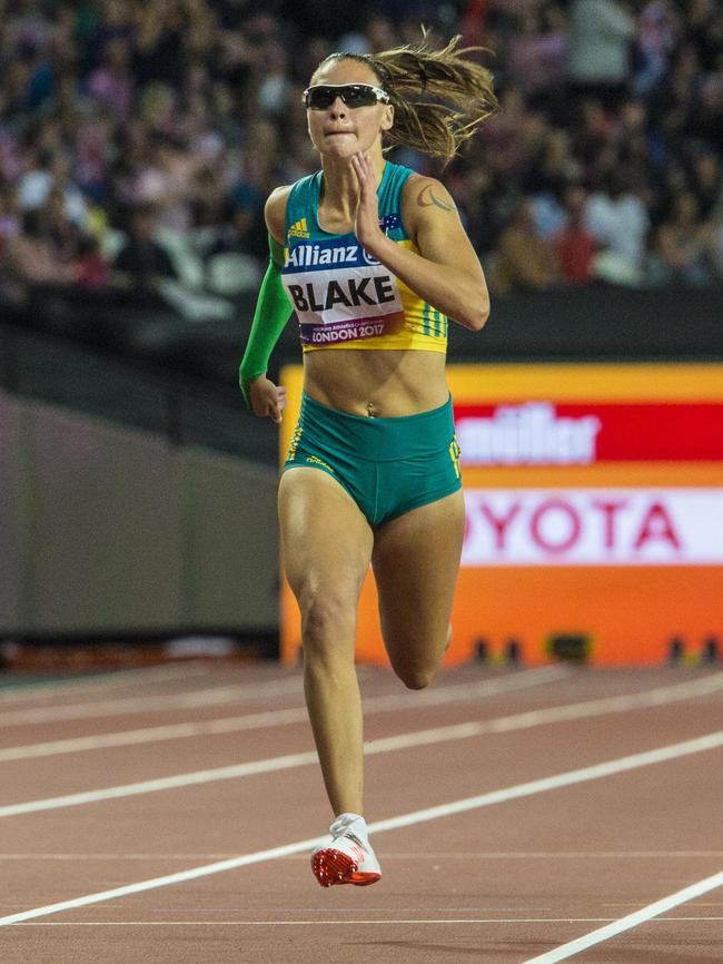 In action at the London 2017 World Para-athletics Championships.