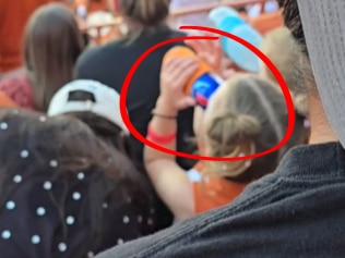 Little girl filmed chugging her mum’s beer